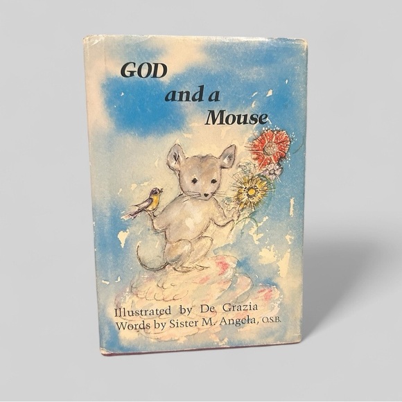 RARE Vintage God and a Mouse illustrated book of prayers and reflections 1972 - Picture 1 of 9